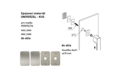 Spojovací materiál pro madlo MPK - PERFECTA Spojovací materiál UNIVERZÁL pro MADLO ks NP - Nikl perla