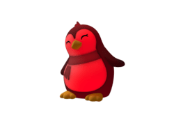 DHINK441-21 DHK - Silikonová noční lampička - Tučňák 