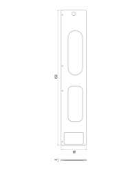 KZ - Frézovací šablona pro montáž závěsu K2460 