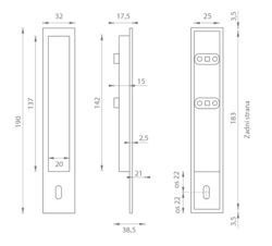 PR - Mušle BB 1099Z OC - Chrom lesklý
