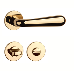 Klika na dveře AS - GARDENIA - R 5S OLV - Mosaz leštěná lakovaná