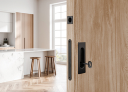 FT - Set na posuvné dveře hranatý - BB / D BS - Černá matná