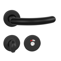 Klika na dveře BA - NERO - R BS - Černá matná