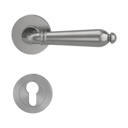 Klika na dveře GK - CAROLA - R Sametově šedá (25)