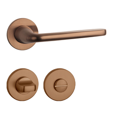 Klika na dveře AS - HIACYNTA - R 5S CUM PVD - Měď matná PVD