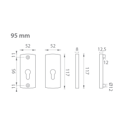 AXA - ROZETA PRESTIGE F4 - Bronz elox