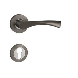 Klika na dveře MP - SPIRIT - R T/OC - Titan / chrom lesklý