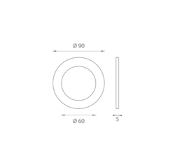JNF - Mušle na sklo IN.16.553.A BN - Broušená nerez