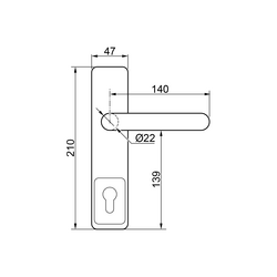 DK - KOVÁNÍ S KLIKOU - PHT 10 BN - Broušená nerez