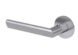 Klika na dveře GK - TRI 134 PIATTA S - R - S2L s uzamykáním BN - Broušená nerez (71)