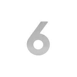LR - Domovní číslice "6"/"9" - 60 mm - nalepovací BN - Broušená nerez