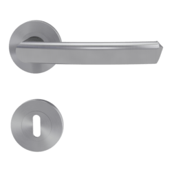 Klika na dveře GK - CRYSTAL - R BN - Broušená nerez (71)