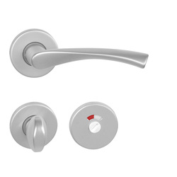 Klika na dveře BA - TORNADO - R F1 - Stříbrný elox