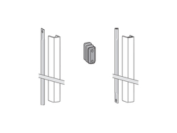 DK - Komponenty panikového kování - Set závory s krytem PHX 04F BN - Broušená nerez