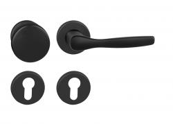 Klika na dveře BA - LUXOR - R BS - Černá matná