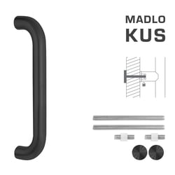 Madlo na dveře FT - MADLO kód K01 Ø 32 mm UN ks BS - Černá matná