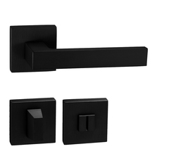 Klika na dveře TI - SQUARE - HR 2275Q BS - Černá matná (153)