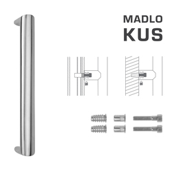 Madlo na dveře FT - MADLO kód K40 40x20 mm SP ks BN - Broušená nerez