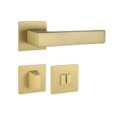 Klika na dveře TI - SQUARE - HR 4275Q 5S OLM - Zlatá matná (208)