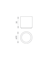 JNF - Zarážka dveří LOFT IN.13.185.30 BN - Broušená nerez