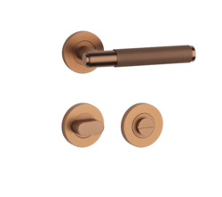 Klika na dveře SH - OVAL - R 1741 PRO 8 MM CUM PVD - Měď matná PVD