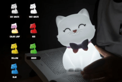 DHINK434-21 DHK - Silikonová noční lampička - Kočka 