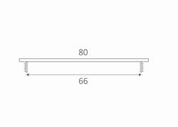 SRL - ALFA větrací mřížka šířka 80 x 2000 mm Bílá komaxit