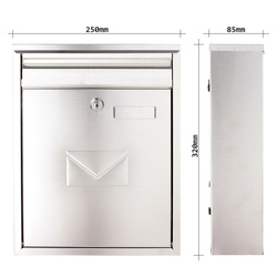 RR - POŠTOVNÍ SCHRÁNKA COMO - T04701 BN - Broušená nerez