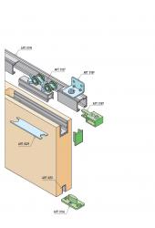 SC - POSUVNÝ SYSTÉM SERIES 100 SILENT FILO 80 KG STM - Stříbrná matná