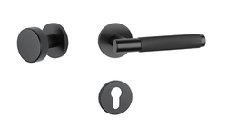 Klika na dveře AT - MOLINIA - R 7S BS - Černá matná