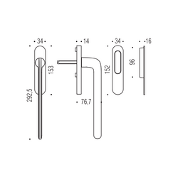 Klika na dveře CB - HS PORTAL ID313 - klika/mušle Zlatá matná (OM)