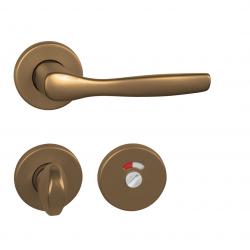 Klika na dveře BA - LUXOR - R F4 - Bronz elox