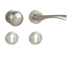 Klika na dveře MP - SPIRIT - R NP/OC - Nikl perla / chrom lesklý