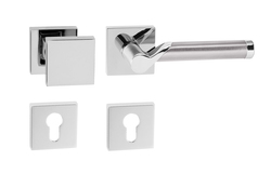 Klika na dveře TI - MARENA - HR 794Q OC/BN - Chrom lesklý / broušená nerez (67)