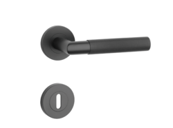 Klika na dveře SH - OVAL - R 1742 PRO 8 MM BS - Černá matná