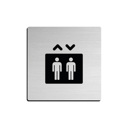 JNF - Piktogram "Výtah" IN.26.211 - 75 mm - nalepovací BN - Broušená nerez