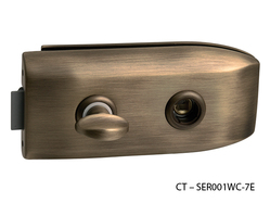 CT - 6000 Kování na skleněné dveře OGS - Bronz česaný matný