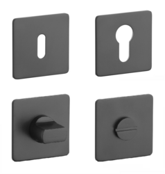 Rozeta ke klice SH - ROZETA - HR 3SM BS - Černá matná