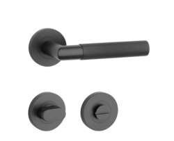 Klika na dveře SH - OVAL - R 1742 PRO 8 MM BS - Černá matná