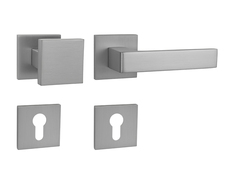 Klika na dveře MP - HIT - HR SQ6 OCS - Chrom broušený