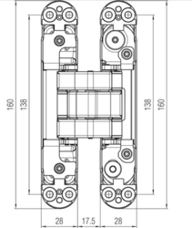 KZ - Skrytý závěs Atomica - K8080 WS - Bílá matná