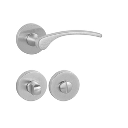 Klika na dveře FO - LAURA 2 - R OCS - Chrom broušený