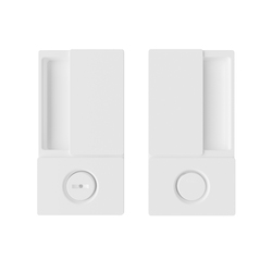 AGB - MUŠLE WAVE na otočné dveře WC WS - Bílá matná