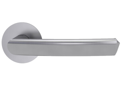 Klika na dveře GK - JETTE CRYSTAL PIATTA S - R BN - Broušená nerez (71)