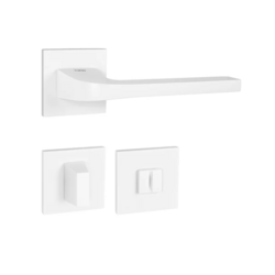 Klika na dveře TI - SUPRA - HR 3097Q 5S WS - Bílá matná (152)