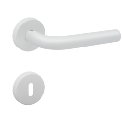 Klika na dveře TI - MONA - R 2001 WS - Bílá matná (152)