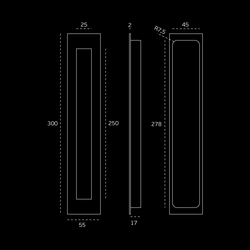 JNF - Mušle IN.16.416 BN - Broušená nerez (RAW)
