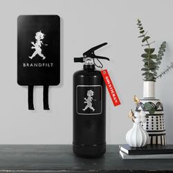 SN - HASICÍ PŘÍSTROJ 2 KG Černá lesklá / stříbrný lesklý emblém