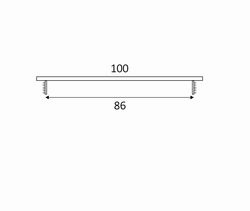 SRL - ALFA větrací mřížka šířka 100 x 250 mm F1 - Stříbrný elox