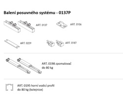 SC - POSUVNÝ SYSTÉM SERIES 100 SILENT FILO S 80 KG SP STM - Stříbrná matná